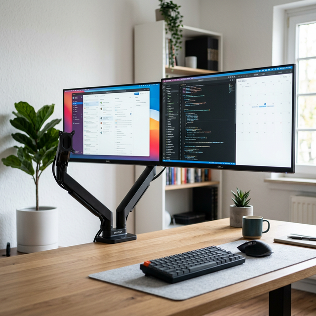 Ajuste ergonómico de brazo articulado