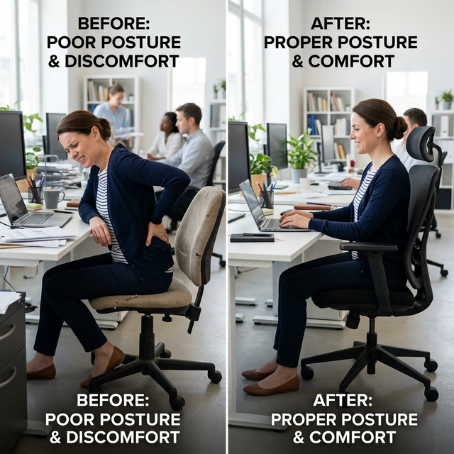 Comparativa de sillas y accesorios ergonómicos