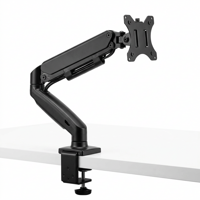 Brazo de monitor doble con ajuste por gas